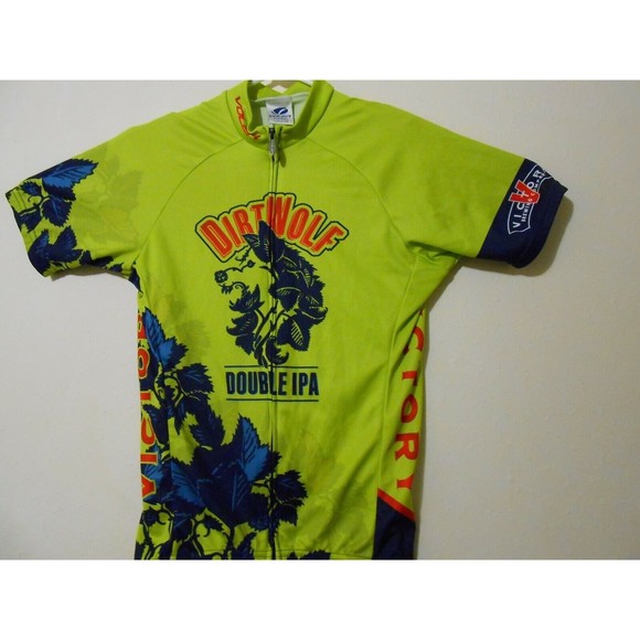 Volea Cycling Bike Bmx Shirt Mens S, Dirt Wolf Double Ipa, VICTORY Bright Colors - Picture 2 of 7